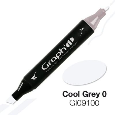 Inny producent Marker alkoholowy Graph'it 9100 Cool Grey 0 - Graph it Grey Inny producent Marker alkoholowy Graph'it 9100 Cool Grey 0 - Graph it Grey