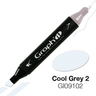 Inny producent Marker alkoholowy Graph'it 9102 Cool Grey 2 - Graph it Grey Inny producent Marker alkoholowy Graph'it 9102 Cool Grey 2 - Graph it Grey