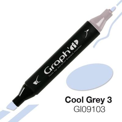 Inny producent Marker alkoholowy Graph'it 9103 Cool Grey 3 - Graph it Grey Inny producent Marker alkoholowy Graph'it 9103 Cool Grey 3 - Graph it Grey