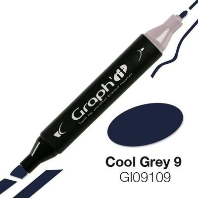 Inny producent Marker alkoholowy Graph'it 9109 Cool Grey 9 - Graph it Grey Inny producent Marker alkoholowy Graph'it 9109 Cool Grey 9 - Graph it Grey