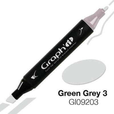 Inny producent Marker alkoholowy Graph'it 9203 Green Grey 3 - Graph it Grey Inny producent Marker alkoholowy Graph'it 9203 Green Grey 3 - Graph it Grey