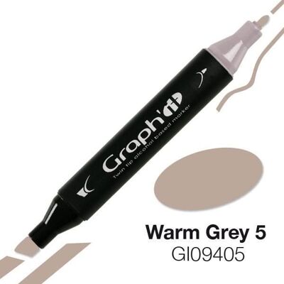 Inny producent Marker alkoholowy Graph'it 9405 Warm Grey 5 - Graph it Grey Inny producent Marker alkoholowy Graph'it 9405 Warm Grey 5 - Graph it Grey
