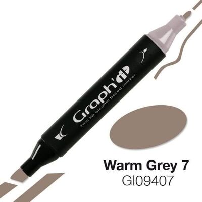Inny producent Marker alkoholowy Graph'it 9407 Warm Grey 7 - Graph it Grey Inny producent Marker alkoholowy Graph'it 9407 Warm Grey 7 - Graph it Grey