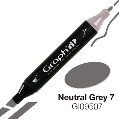 Inny producent Marker alkoholowy Graph'it 9507 Neutral Grey 7 - Graph it Grey Inny producent Marker alkoholowy Graph'it 9507 Neutral Grey 7 - Graph it Grey