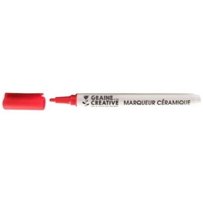 Graine Créative Marker do ceramiki - Czerwony Różowy - Marker do ceramiki Graine Créative Marker do ceramiki - Czerwony Różowy - Marker do ceramiki