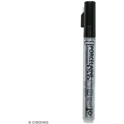 Marker do porcelany - PEBEO - P150 - Cienka końcówka 1,2 mm - Srebrny Marker do porcelany - PEBEO - P150 - Cienka końcówka 1,2 mm - Srebrny