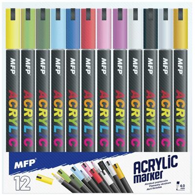 MFP MARKER FLAMASTER AKRYLOWY 4MM ZESTAW 12 SZT 6410819 MFP MARKER FLAMASTER AKRYLOWY 4MM ZESTAW 12 SZT 6410819