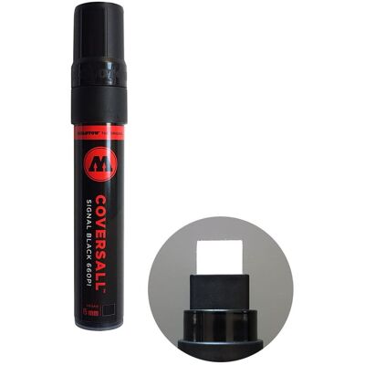 Marker Molotow CoversAll 660PI 15 mm signal black Marker Molotow CoversAll 660PI 15 mm signal black