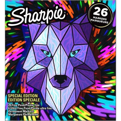 Marker Sharpie Fine Zestaw 26 kolorów – Wilk – 2158030 Marker Sharpie Fine Zestaw 26 kolorów – Wilk – 2158030