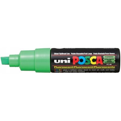 Marker z farbą plakatową Posca PC-8K fluo zielony Marker z farbą plakatową Posca PC-8K fluo zielony