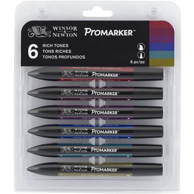 Colart Markery, 6 kolorów, Winsor&Newton Colart Markery, 6 kolorów, Winsor&Newton