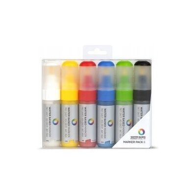 Montana Markery akrylowe, dekoracyjne MTN 8mm Zestaw 6szt w etui plastikowym Montana Markery akrylowe, dekoracyjne MTN 8mm Zestaw 6szt w etui plastikowym