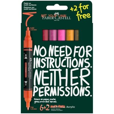 Parker Markery akrylowe multimark 9kol. Flame Faber-Castell Parker Markery akrylowe multimark 9kol. Flame Faber-Castell