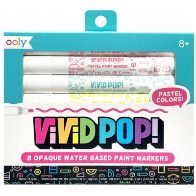 Inny producent Markery Akrylowe Pastelowe Kolory Ooly Vivid Pop 8 Szt. Do Drewna Szkła Inny producent Markery Akrylowe Pastelowe Kolory Ooly Vivid Pop 8 Szt. Do Drewna Szkła