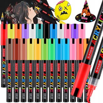 Inny producent Markery Akrylowe Pisaki Flamastry Mazaki Jupai Zestaw 24 Sztuk Wodoodporne Inny producent Markery Akrylowe Pisaki Flamastry Mazaki Jupai Zestaw 24 Sztuk Wodoodporne