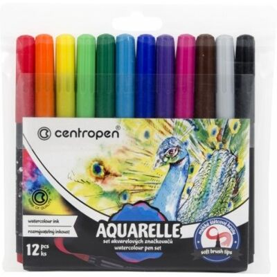 Markery Akwarelowe 'Aquarelle 8683' 12 Szt. Centropen Markery Akwarelowe 'Aquarelle 8683' 12 Szt. Centropen