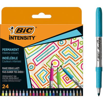 Markery Bic Intensity Permanent Intense+Pastel+Metallic 24 Kolory Markery Bic Intensity Permanent Intense+Pastel+Metallic 24 Kolory