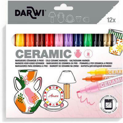 Inny producent Markery do Ceramiki 2 mm, 12 szt. Inny producent Markery do Ceramiki 2 mm, 12 szt.