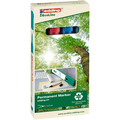 Markery Edding Permanentne Ekologiczne 4 Kol. Etui Okr.końc. Markery Edding Permanentne Ekologiczne 4 Kol. Etui Okr.końc.