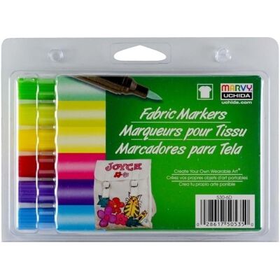 Inny producent Markery tekstylne Brush 6 kolorów Inny producent Markery tekstylne Brush 6 kolorów