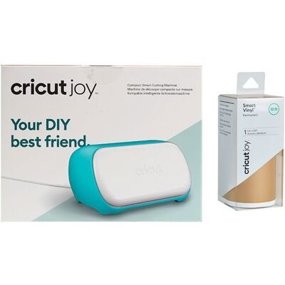 Maszyna do cięcia Cricut Joy + złoty winyl trwały 304,8 x 13,9 cm Maszyna do cięcia Cricut Joy + złoty winyl trwały 304,8 x 13,9 cm