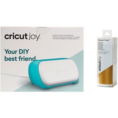 Maszyna tnąca Cricut Joy + matowy złoty winyl samoprzylepny 121,9 x 13,9 cm Maszyna tnąca Cricut Joy + matowy złoty winyl samoprzylepny 121,9 x 13,9 cm
