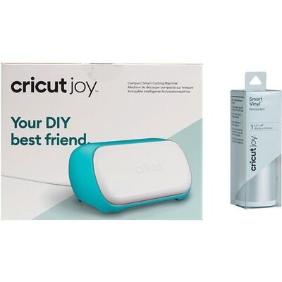 Maszyna tnąca Cricut Joy + srebrny błyszczący winyl 121,9 x 13,9 cm Maszyna tnąca Cricut Joy + srebrny błyszczący winyl 121,9 x 13,9 cm