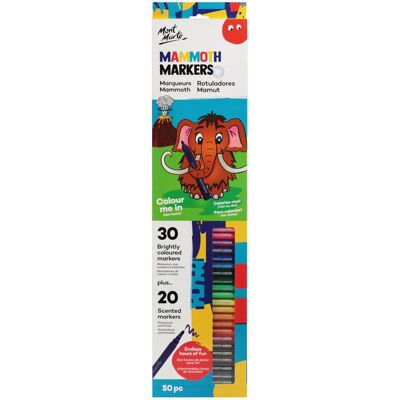 Mazaki Szkolne Mammoth Mont Marte 50szt Mazaki Szkolne Mammoth Mont Marte 50szt