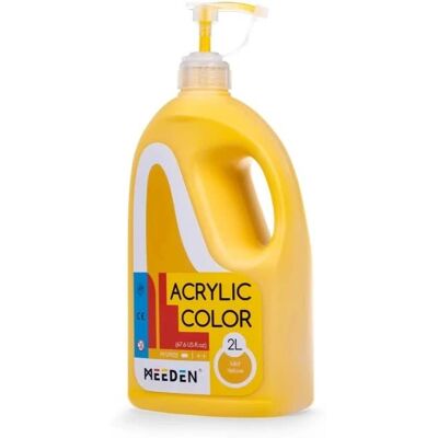 Meeden Farba Akrylowa 2L Yellow Meeden Farba Akrylowa 2L Yellow