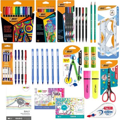 MEGA Wyprawka Szkolna BIC dla klas 4-8 53 Elementów MEGA Wyprawka Szkolna BIC dla klas 4-8 53 Elementów