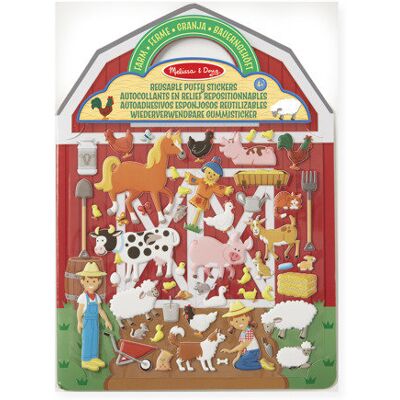 Melissa & Doug, naklejki wielorazowe Farma Melissa & Doug, naklejki wielorazowe Farma