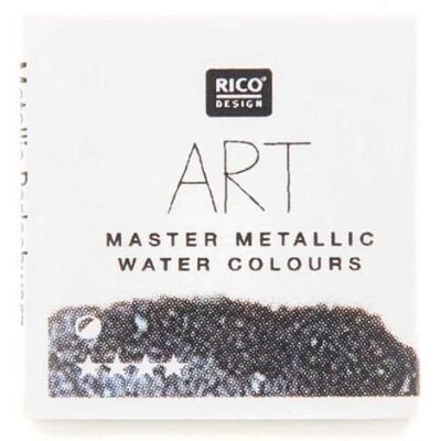 Farba akwarelowa czarna perła Rico Design - 1/2 szklanki - Metaliczna - Materiały artystyczne Farba akwarelowa czarna perła Rico Design - 1/2 szklanki - Metaliczna - Materiały artystyczne