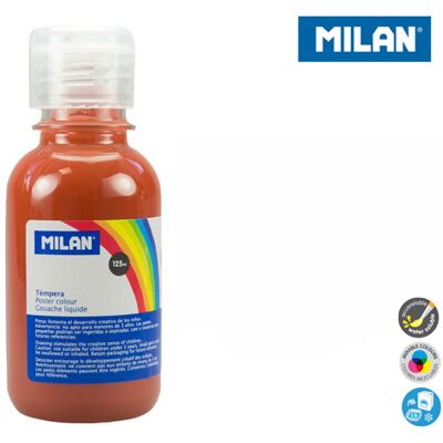 Milan, farba tempera, brązowa, 125 ml Milan, farba tempera, brązowa, 125 ml