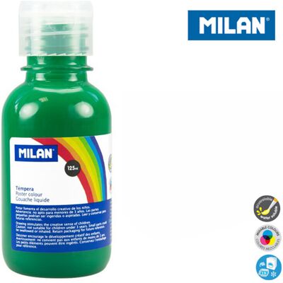 Milan, farba tempera, ciemnozielona, 125 ml Milan, farba tempera, ciemnozielona, 125 ml
