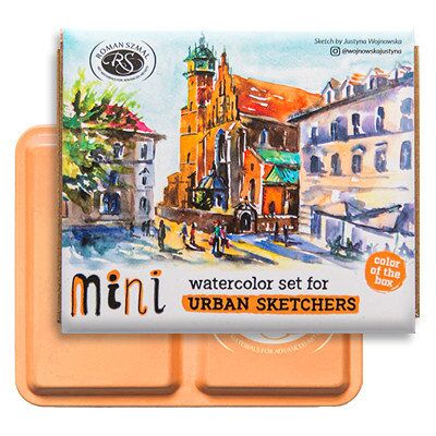 Inny producent Mini Urban Sketchers Set APRICOT, akwarele Aquarius 8 kol. Inny producent Mini Urban Sketchers Set APRICOT, akwarele Aquarius 8 kol.