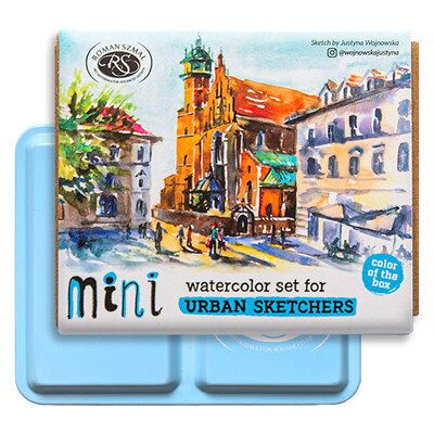 Inny producent Mini Urban Sketchers Set BLUE, akwarele Aquarius 8 kol. Inny producent Mini Urban Sketchers Set BLUE, akwarele Aquarius 8 kol.