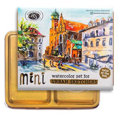 Inny producent Mini Urban Sketchers Set GOLD, akwarele Aquarius 8 kol. Inny producent Mini Urban Sketchers Set GOLD, akwarele Aquarius 8 kol.