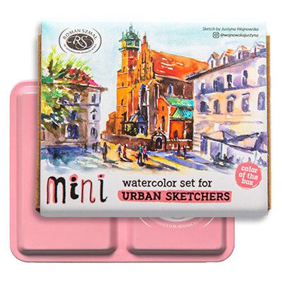 Inny producent Mini Urban Sketchers Set PINK, akwarele Aquarius 8 kol. Inny producent Mini Urban Sketchers Set PINK, akwarele Aquarius 8 kol.