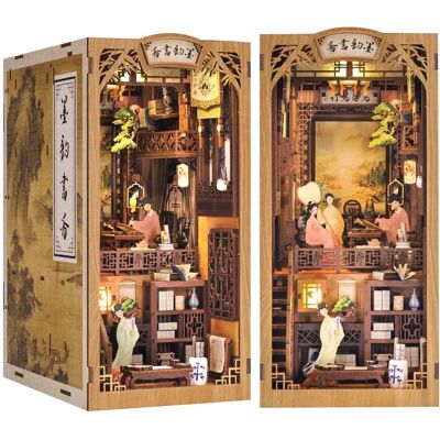 HABARRI Miniaturowy domek Book Nook - Altana Białej Orchidei HABARRI Miniaturowy domek Book Nook - Altana Białej Orchidei