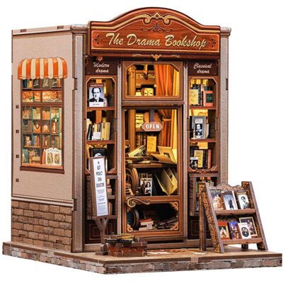 HABARRI Miniaturowy domek Book Nook DIY W cieniu dobrej książki Książka Prezent Księgarnia Świat Psychologia Kryminał HABARRI Miniaturowy domek Book Nook DIY W cieniu dobrej książki Książka Prezent Księgarnia Świat Psychologia Kryminał