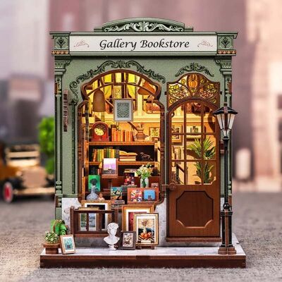 HABARRI Miniaturowy domek Book Nook - Galeria książki* - CuteBee HABARRI Miniaturowy domek Book Nook - Galeria książki* - CuteBee