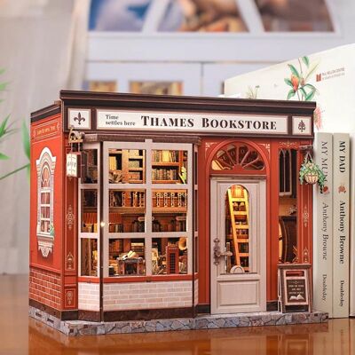 HABARRI Miniaturowy domek Book Nook - Księgarnia z tradycjami - CuteBee HABARRI Miniaturowy domek Book Nook - Księgarnia z tradycjami - CuteBee