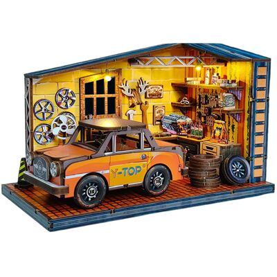 HABARRI Miniaturowy domek Book Nook - Warsztat Roku HABARRI Miniaturowy domek Book Nook - Warsztat Roku