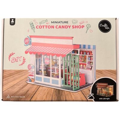 KARSTEN Miniaturowy Domek Candy Shop Sklep Ze Słodyczami Diy Z Oświetleniem Led 3D KARSTEN Miniaturowy Domek Candy Shop Sklep Ze Słodyczami Diy Z Oświetleniem Led 3D