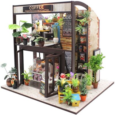 Miniaturowy domek DIY LED Habarri - Kawa o poranku Miniaturowy domek DIY LED Habarri - Kawa o poranku