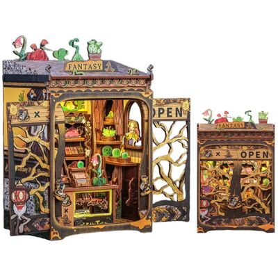 HABARRI Miniaturowy domek mini Book Nook - Fantastyczne rośliny - CuteBee HABARRI Miniaturowy domek mini Book Nook - Fantastyczne rośliny - CuteBee