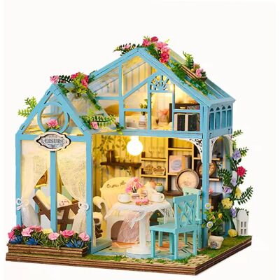 HABARRI Miniaturowy domek Różany zakątek - IIECREATE HABARRI Miniaturowy domek Różany zakątek - IIECREATE