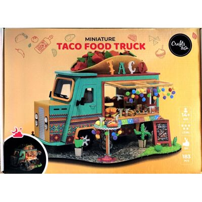 KARSTEN Miniaturowy domek TACO FOOD TRUCK DIY LED Żarciowóz ZRÓB TO SAM Craft&Co KARSTEN Miniaturowy domek TACO FOOD TRUCK DIY LED Żarciowóz ZRÓB TO SAM Craft&Co