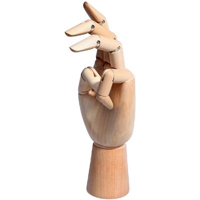 LENIAR Model prawej dłoni, drewniany, 20 cm LENIAR Model prawej dłoni, drewniany, 20 cm