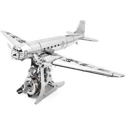 Model samolotu – Remarkable Douglas, Metal Time, szczegółowy model kultowego DC-3 z wysokiej jakości stali nierdzewnej Model samolotu – Remarkable Douglas, Metal Time, szczegółowy model kultowego DC-3 z wysokiej jakości stali nierdzewnej